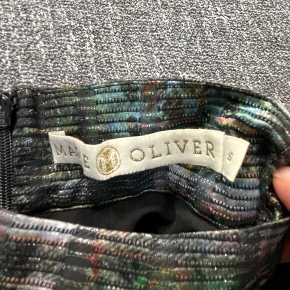 Marie Oliver Daniela puff sleeve Blouse - Metallic plaid size Small - Picture 2 of 5